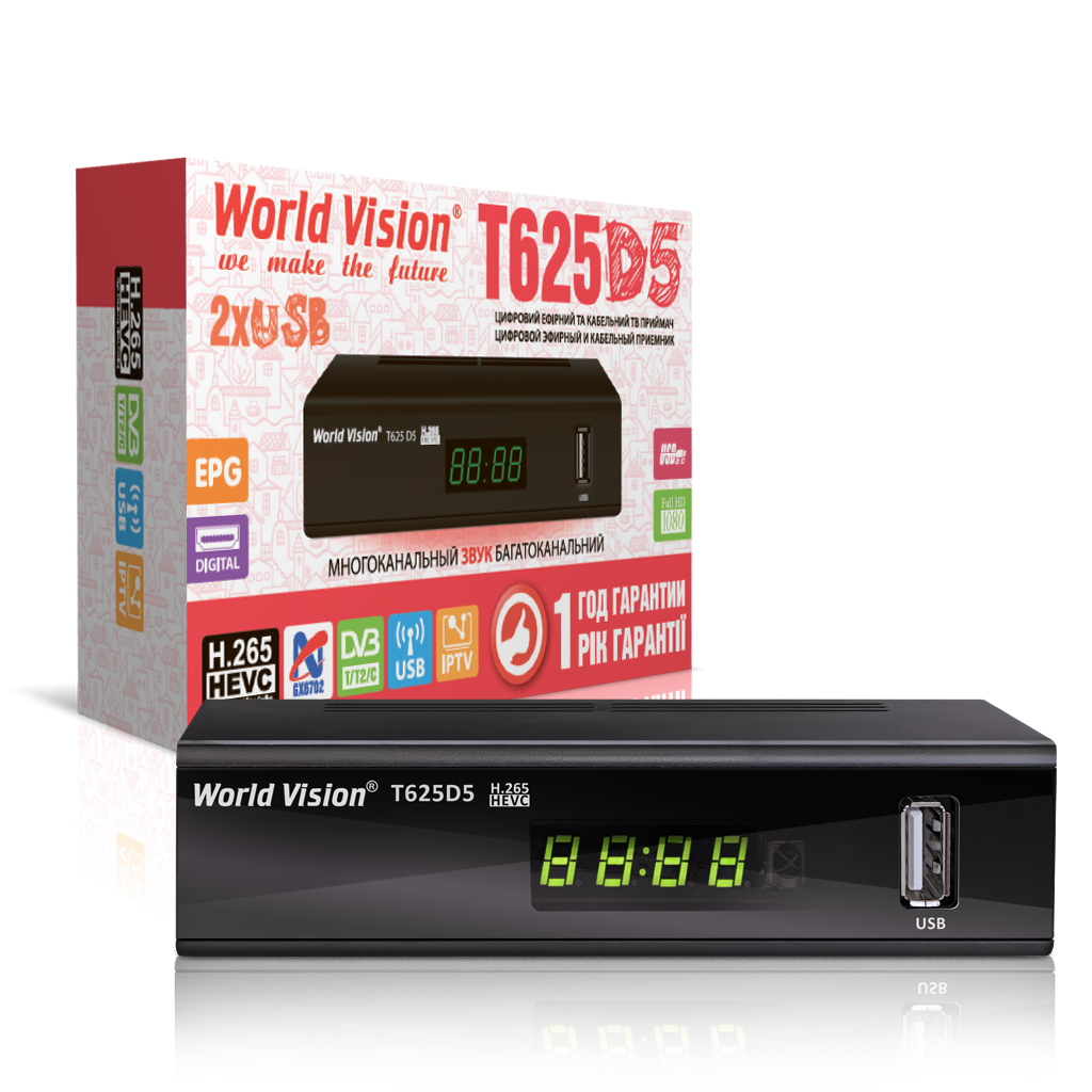 Ресивер World Vision T625 D5