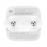 Сетевой адаптер Xiaomi Mi 65W Fast Charger with GaN Tech (РСТ), вид 4