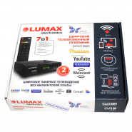 Ресивер LUMAX DV-3218 HD (DVB-T2, DVB-C, Wi-Fi, обуч. пульт), вид 8
