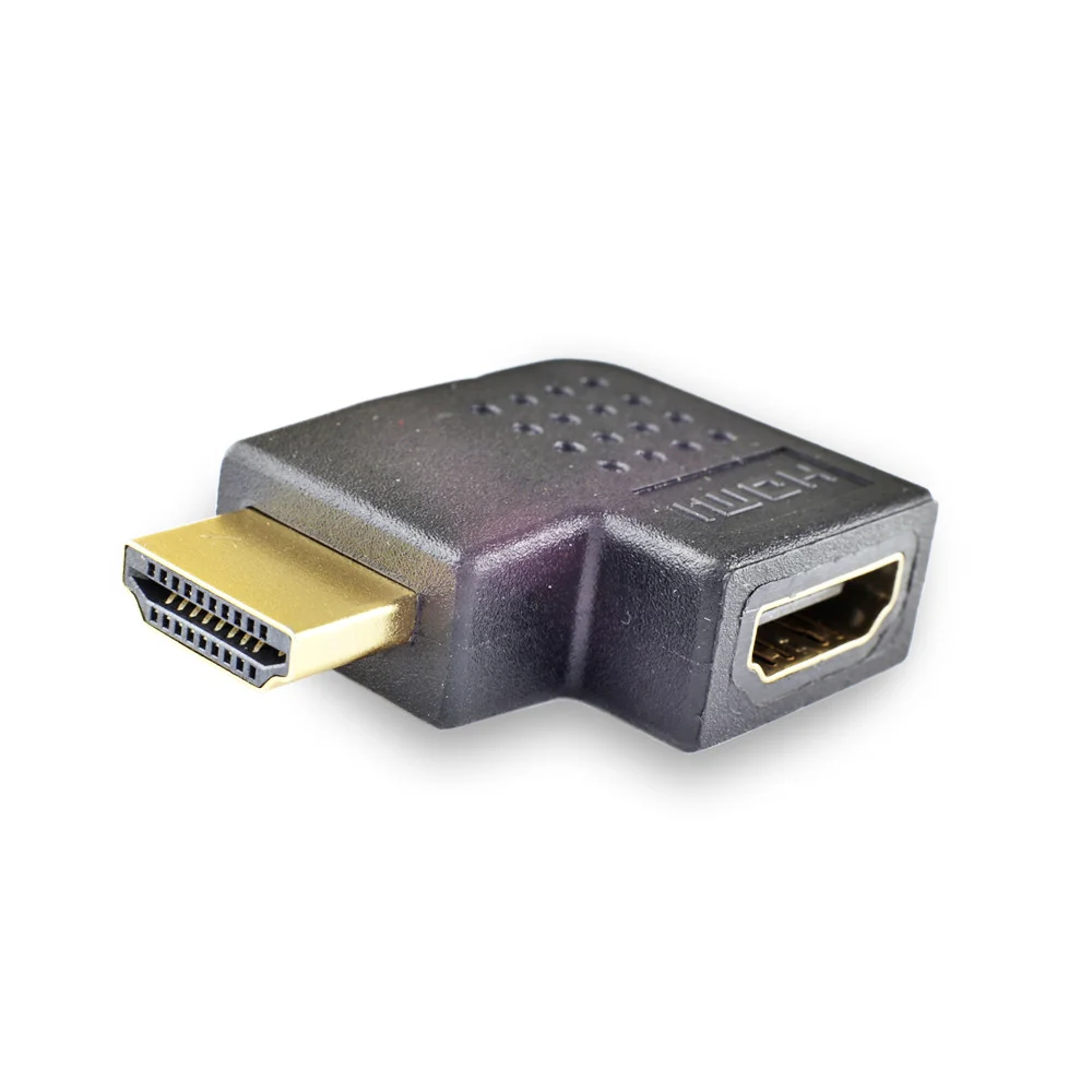 Переходник HDMI гн. - HDMI шт. угловой