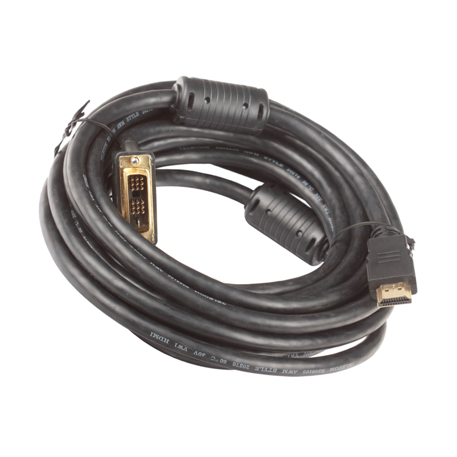 Кабель TELECOM HDMI to DVI-D (19M -19M), 5 м (черный)