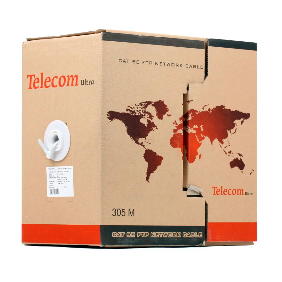 Кабель TELECOM Ultra FTP, 4 пары, кат. 5e  в интернет магазине .
