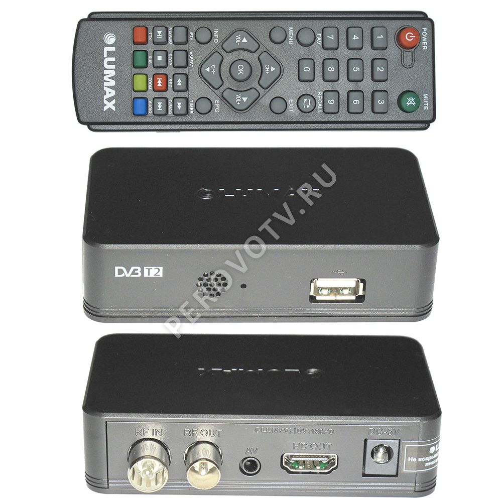 Ресивер LUMAX DV-1120 HD (DVB-T2, DVB-C)