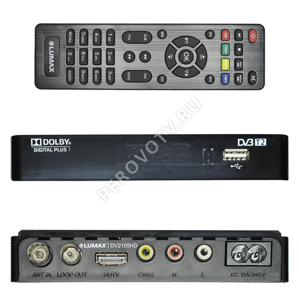 Ресивер LUMAX DV-2105 HD  (DVB-T2)