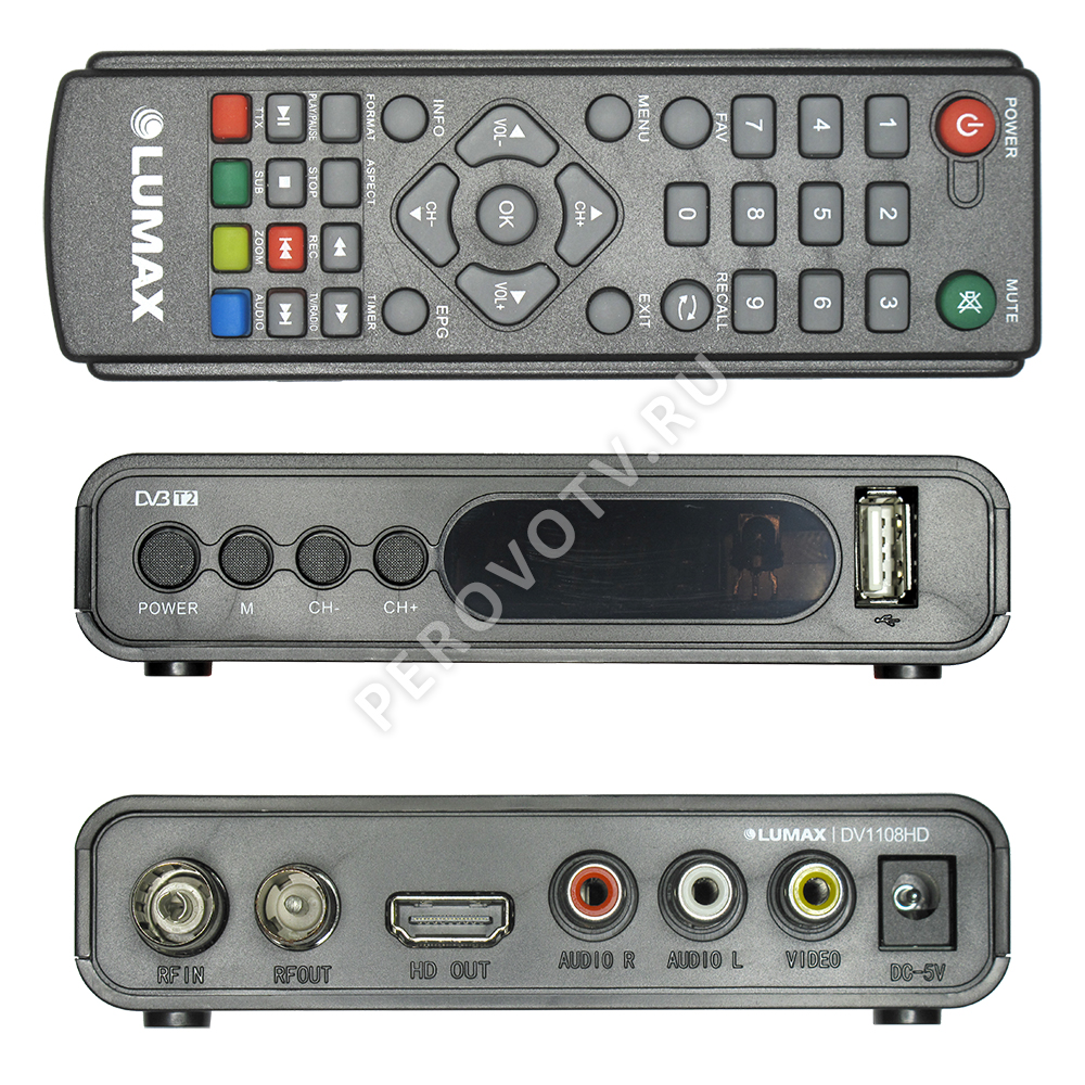 Ресивер LUMAX DV-1108 HD  (DVB-T2/С)