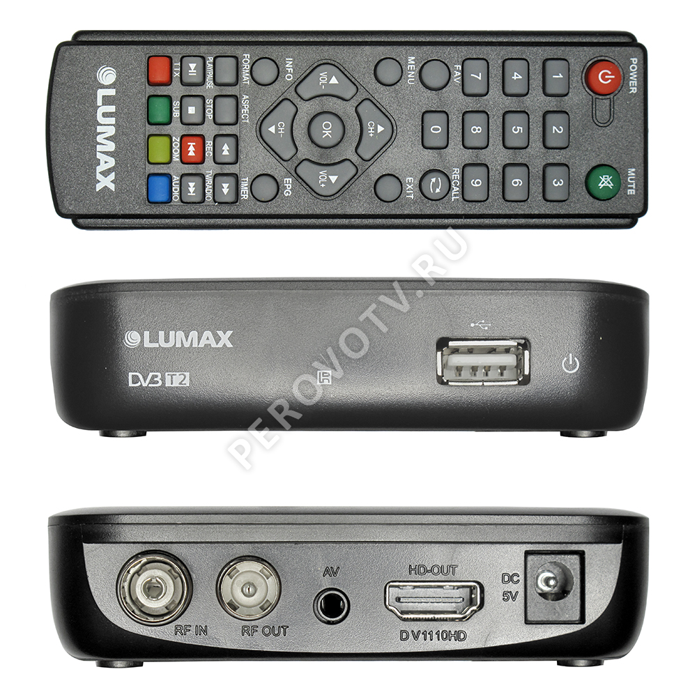 Ресивер LUMAX DV-1110 HD (DVB-T2, Wi-Fi)