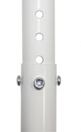 Кронштейн потолочный телескопический наклонно-поворотный для проектора North Bayou NB T718-4 (белый), вид 4