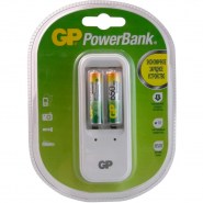 Зарядное устройство GP PB410GS65 для 2-х аккумуляторов АА/ААА (в комплекте 2 аккумулятора ААА емкостью 650 mAh), вид 2