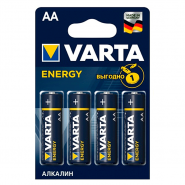 Батарейки алкалиновые АА Varta Energy, 4 шт.