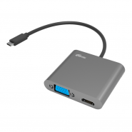 Мультиадаптер RITMIX CR-5400  USB Type-C / USB, VGA, HDMI, 3,5 мм