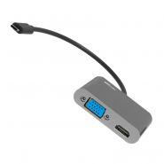 Мультиадаптер RITMIX CR-5400  USB Type-C / USB, VGA, HDMI, 3,5 мм, вид 2