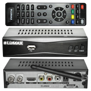 Ресивер LUMAX DV-4210 HD (DVB-T2, DVB-C, встр. Wi-Fi, обуч. пульт)