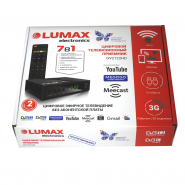 Ресивер LUMAX DV-2122 HD (DVB-T2, DVB-C, Wi-Fi), вид 7