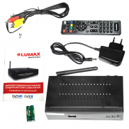 Ресивер LUMAX DV-4210 HD (DVB-T2, DVB-C, встр. Wi-Fi, обуч. пульт), вид 6